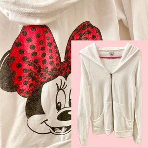 NWT Lauren Moshi Disney Couture Minnie Mouse Zip-Up Jacket Hoodie
